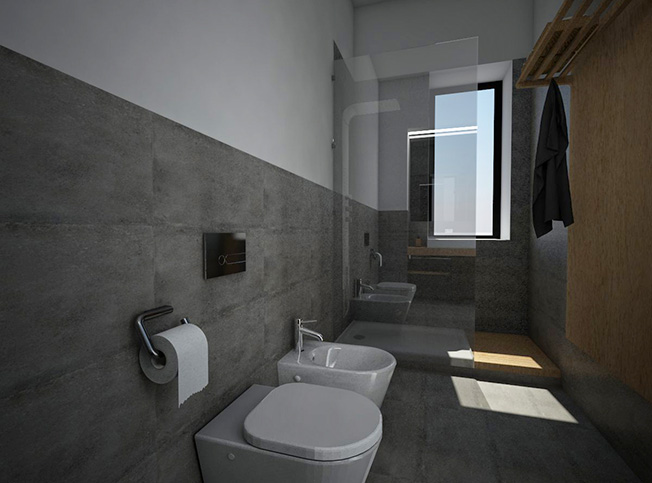 Bagno appartamento, architetto online StudioExnovo Roma