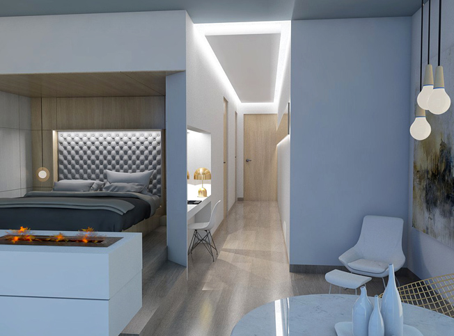 Camera da letto casa al mare, architetto online StudioExnovo Roma
